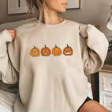 Funny Printed Halloween Pumpkin Head Party Hoodie